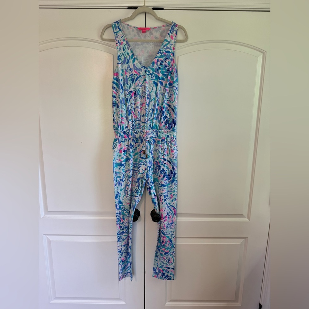 Lilly Pulitzer Blue and Pink Women’s  One Piece Jumpsuit